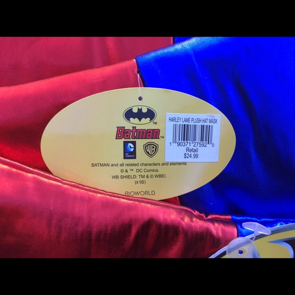 NWT COSPLAY HARLEY QUINN JESTER HAT by Bioworld - Picture 5 of 5